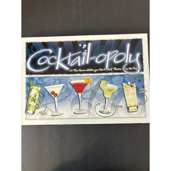 Cocktail-Opoly Mixed Drinks Adult Party Trading Board Game - Picture 1 of 4